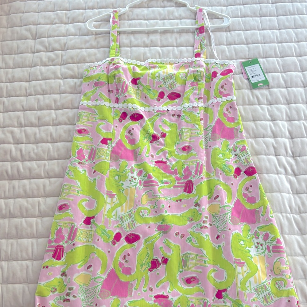 Lilly Pulitzer Collection Bel Air Lilly’s Pink Frisky Business NWT Dress Size 12